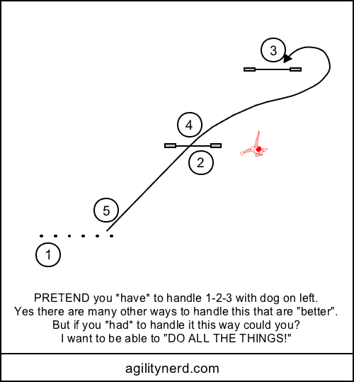 Course setup diagram dimensions in feet